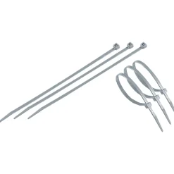 Fascette multiuso in plastica 20 cm grigio, 50 pz