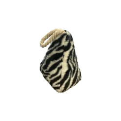 Fermaporta in tessuto con sabbia zebra animalier