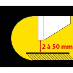 Fermaporta universale trasparente 12 x 5,5 x 4 cm