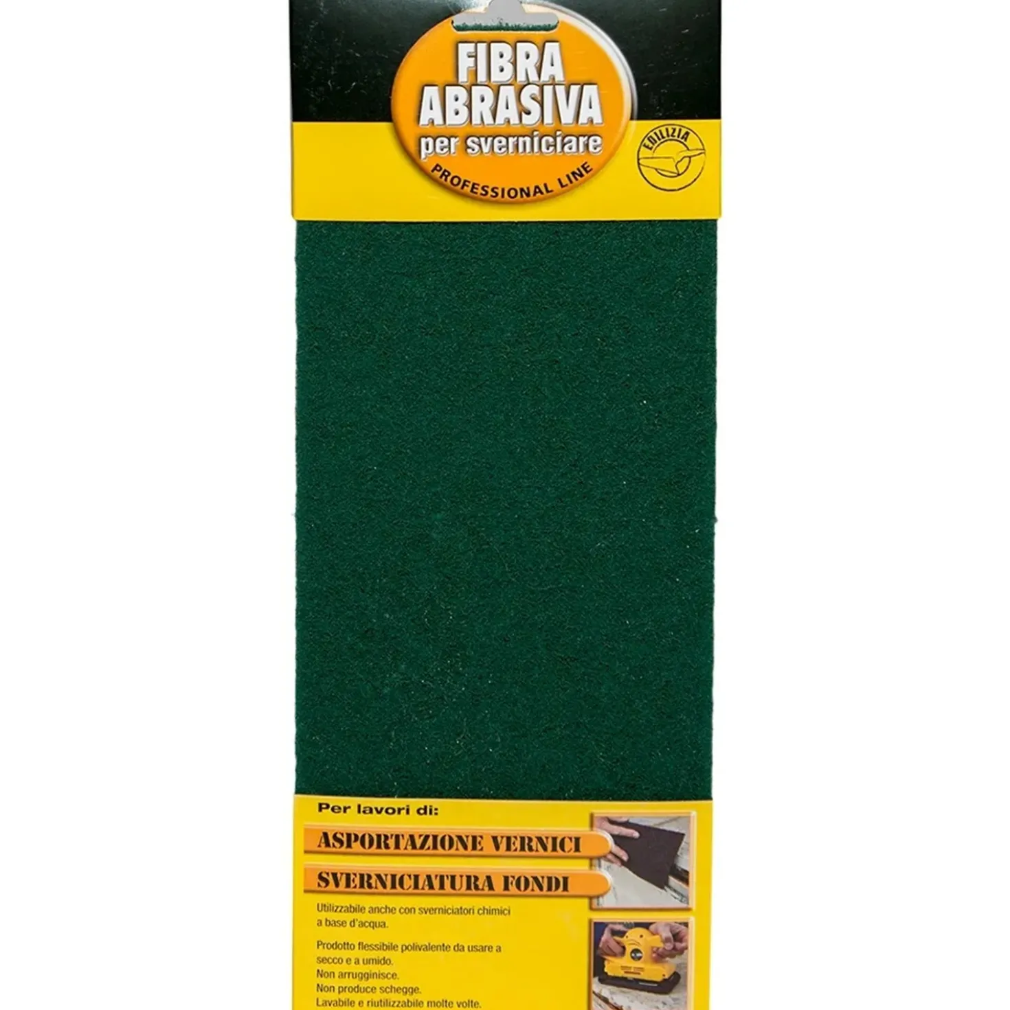 Fibra abrasiva per sverniciare