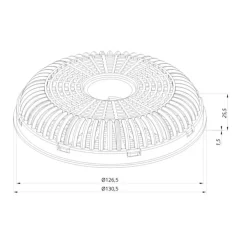 Filtro carbone per cappe Gruppo 52-72 e Eolo 90