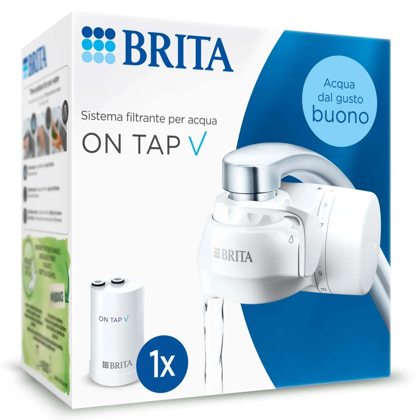 Filtro per acqua Brita On Tap V bianco con 1 filtro V incluso