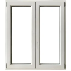 Finestra 2 ante dx pvc 140x120 cm