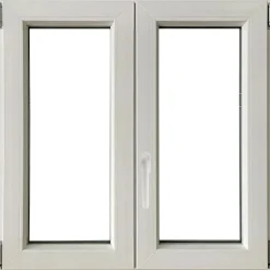 Finestra 2 ante dx PVC 120x120 cm