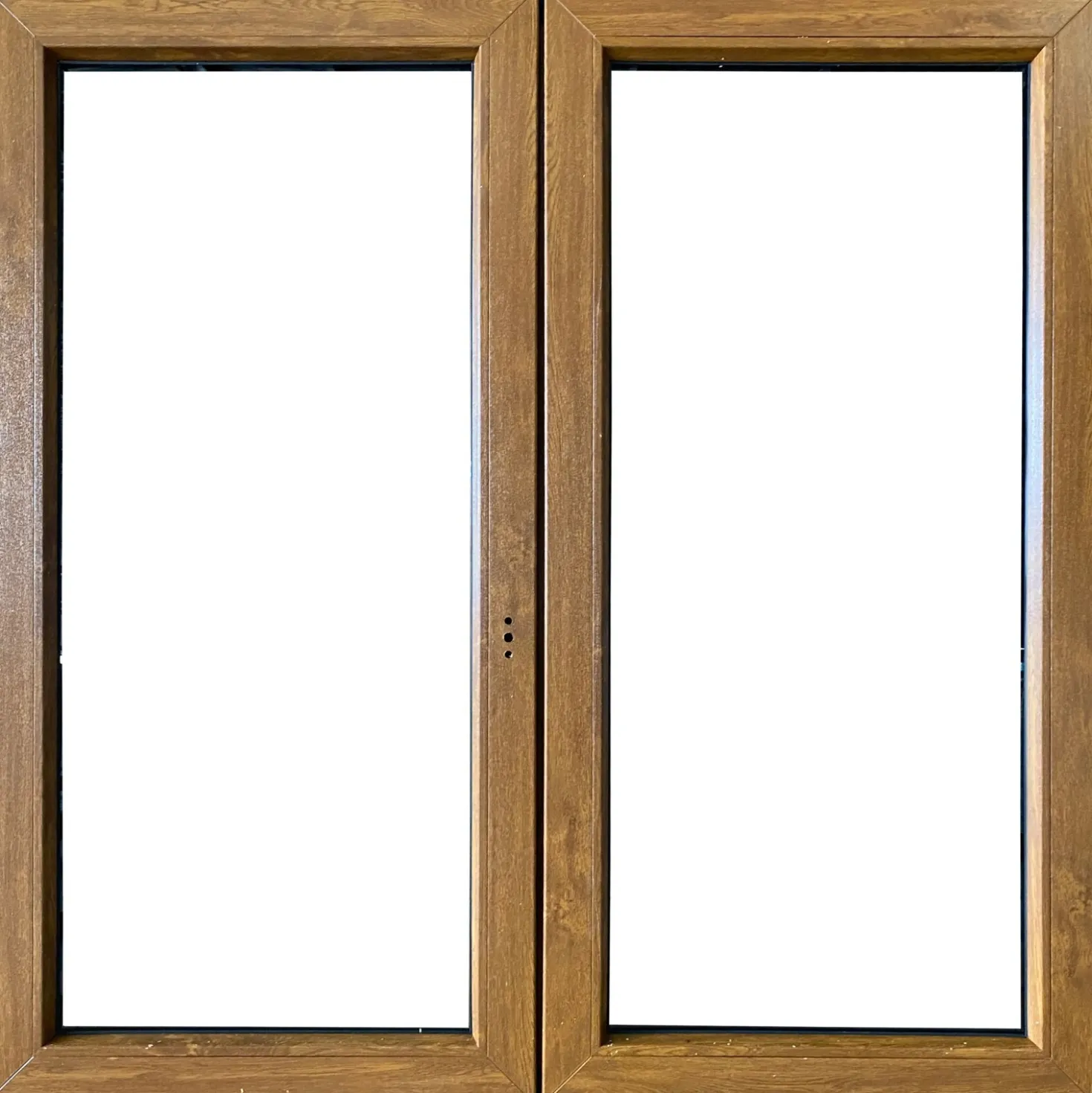 Finestra 2 ante sx pvc color legno 140x140 cm