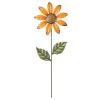 Fiore mini in metallo H46 cm giallo