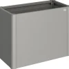 Fioriera Biohort Belvedere Maxi quarzo metallizzato 50 x 100 cm