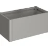Fioriera da esterno Biohort Belvedere Mini grigio quarzo 45x102x53 cm