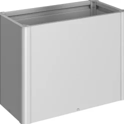 Fioriera da esterno Biohort Belvedere Maxi argento metallizzato 77x102x53 cm