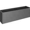 Fioriera da esterno Biohort Belvedere Midi grigio scuro 61x201x53 cm
