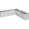 Fioriera da esterno Biohort Belvedere Mini argento metallizzato 45x201x201 cm