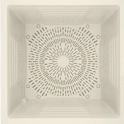 Fioriera da esterno Cubo Millennium in polipropilene bianco perla 49x49x49 cm