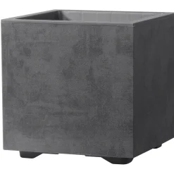 Fioriera da esterno Deroma Cubo Millennium mater sintetico antracite 25x25 cm