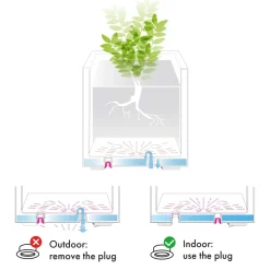 Fioriera da esterno Deroma Cubo Millennium in plastica antracite 79x39x39 cm