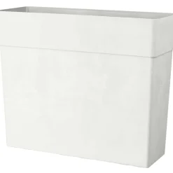 Fioriera da esterno Deroma Like materiale sintetico bianco 65x78x29,5 cm