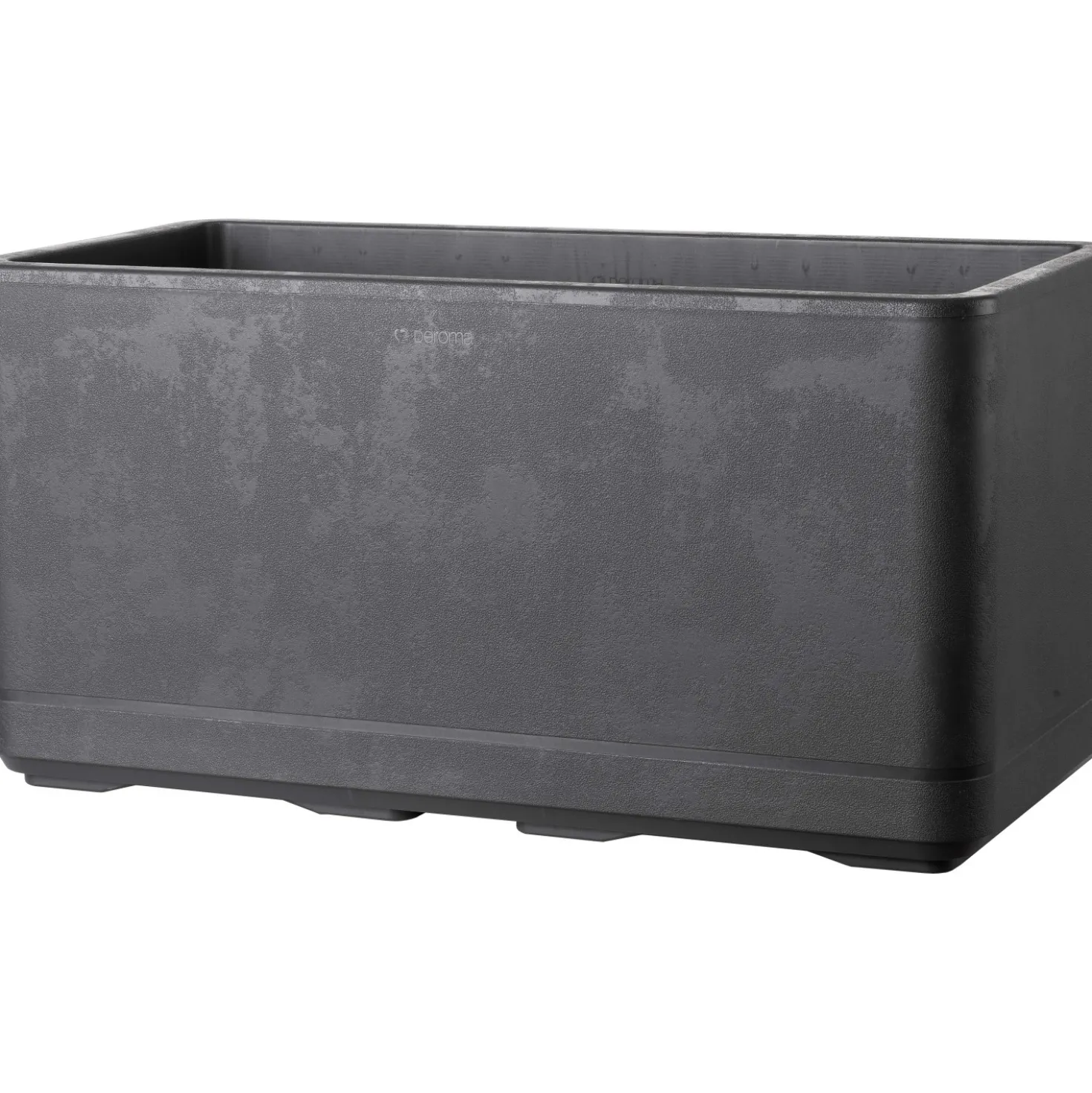 Fioriera da esterno Deroma Cosmo in plastica Antracite 78x38x38,5 cm