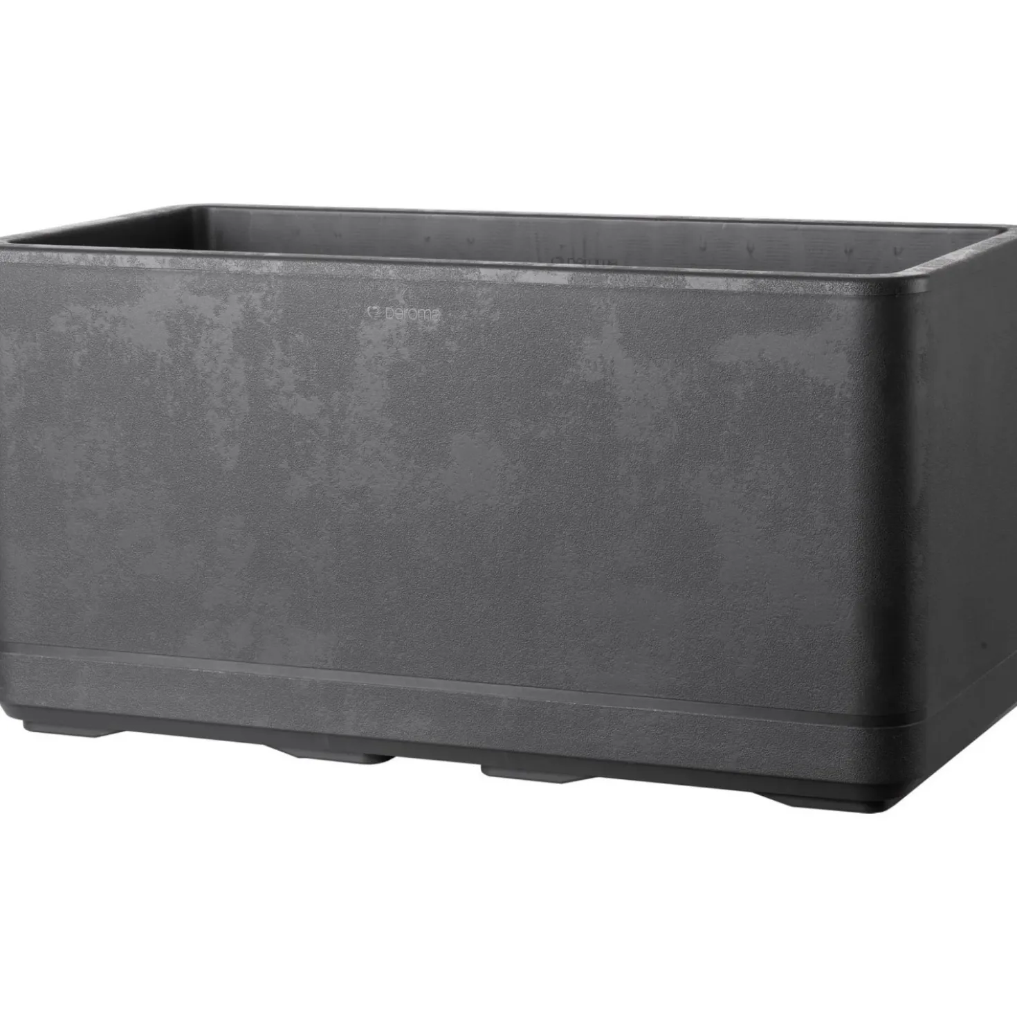 Fioriera da esterno Deroma Cosmo in plastica Antracite 78x38x38,5 cm