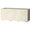 Fioriera da esterno Deroma Millennium materiale sintetico bianco 59x25x25 cm