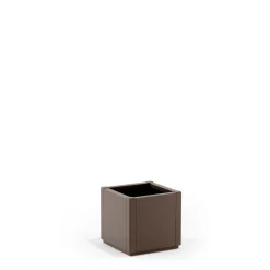 Fioriera da esterno Ethica in plastica tortora 36x36x35h cm