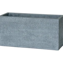 Fioriera da esterno in cemento grigio 79x30x35 cm