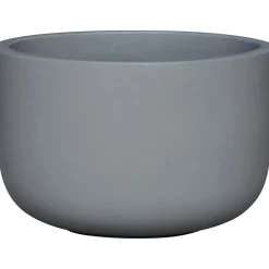 Fioriera da esterno OBI in fibra di vetro grigio Ø 28x18 cm