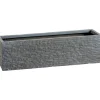 Fioriera da esterno OBI Valsonne in fibreclay antracite 79,5x29x29 cm