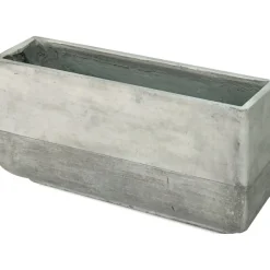 Fioriera da esterno Phoenix cemento grigio 35x25x74,5 cm