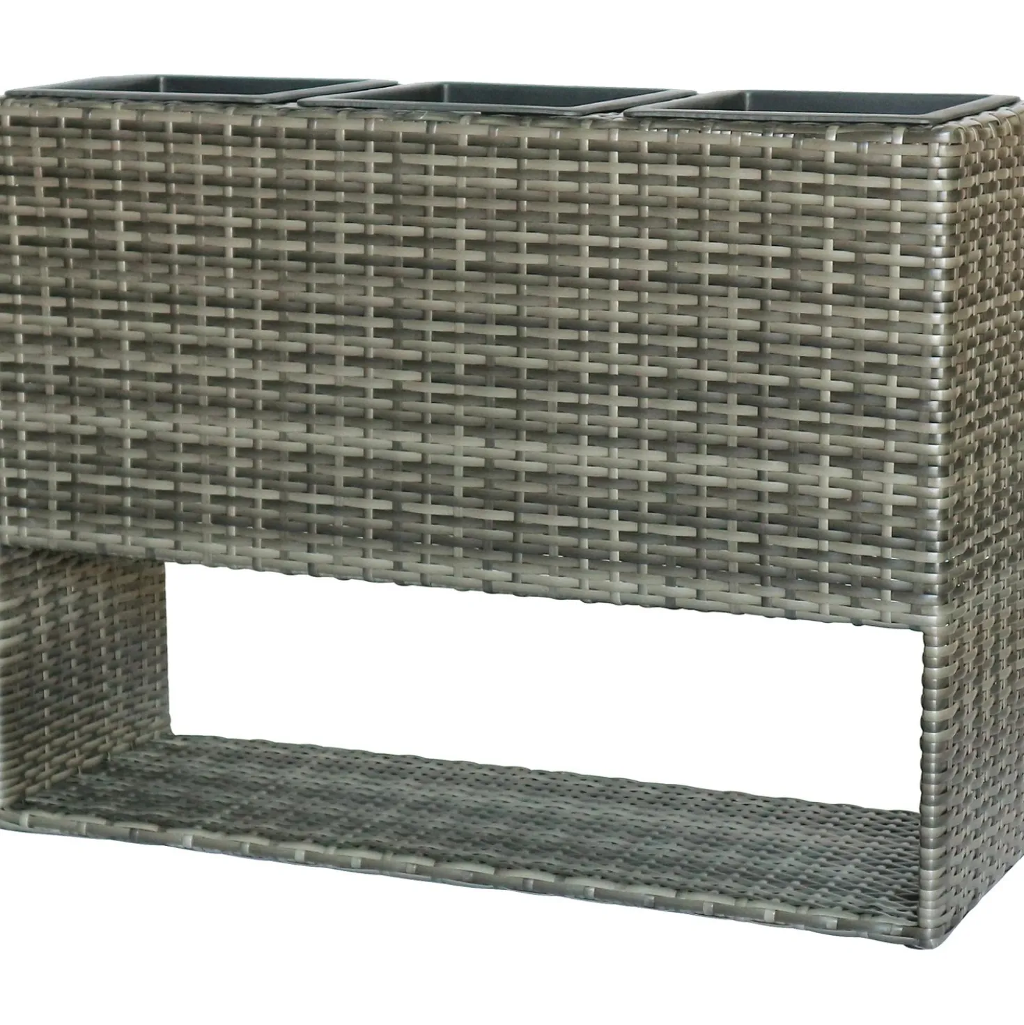 Fioriera da esterno rialzata Shadow 60x82x28 cm marrone