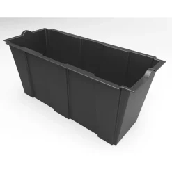 Fioriera da esterno Separè in plastica antracite 79x35x37 cm