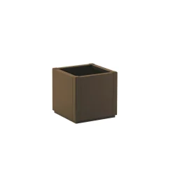 Fioriera da esterno Stefanplast Ethica Plastica riciclata Caffè 36x36x35 cm