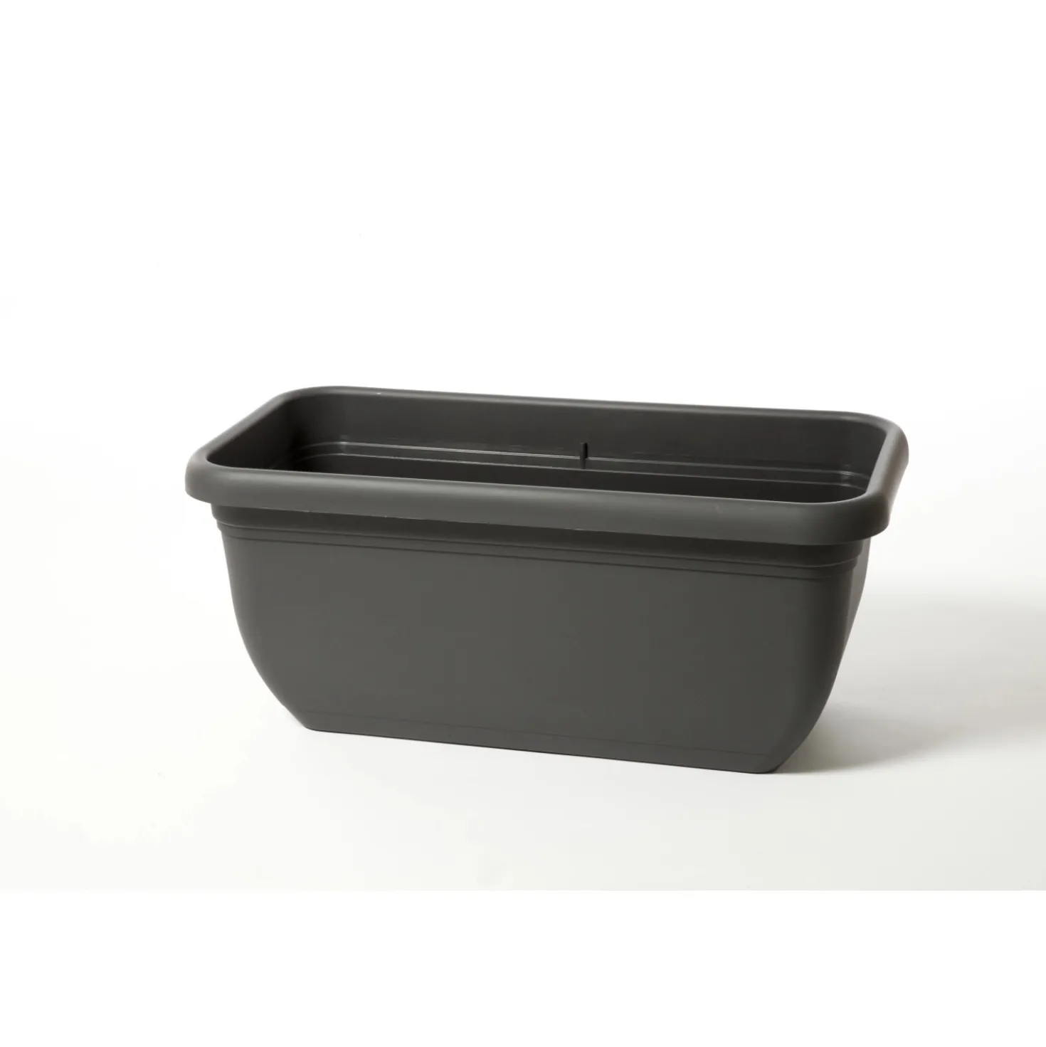 Fioriera da esterno Unica in plastica Grigio Fumo Light 80x40x34 cm