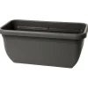 Fioriera da esterno Unica in plastica Grigio Fumo Light 100x43x38 cm