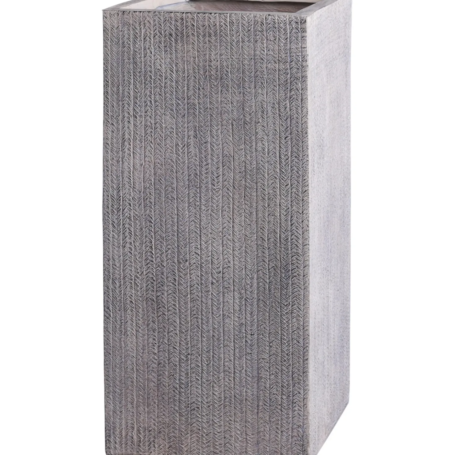 Fioriera da esterno Vebron in fiberclay marrone chiaro 70x34x34 cm