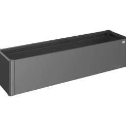 Fioriera esterno Biohort Belvedere Mini grigio scuro metallizzato 45x201x53 cm