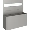 Fioriera frangivista Belvedere Biohort con vetro acrilico 150 cm Gri quarz met