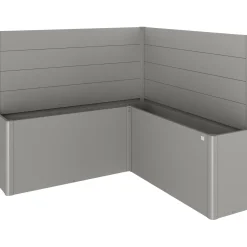 Fioriera frangivista Belvedere Biohort profilo a L 200 cm Gri quarz met 2 pz