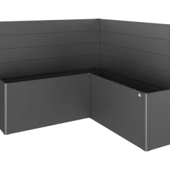 Fioriera frangivista Belvedere Biohort profilo a L 200 cm Grigio sc met 2 pz