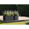 Fioriera quadrata Florus Jive 39x39 cm Grigio