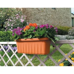 Fioriera regolabile in plastica Rondine 60x20x18,5 cm