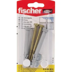 Fissaggio per WC a pavimento Fischer S 8 RD 80 K 2 pz