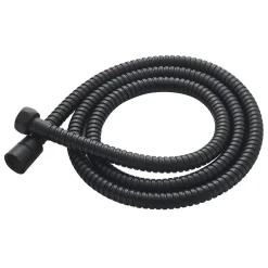 Flessibile acciaio inox nero 150 cm
