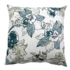 Fodera per cuscino fantasia floreale blu/verde 50x50 cm