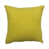 Fodera per cuscino tinta unita giallo 40x40 cm