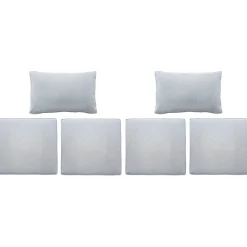 Fodere di ricambio per Olea set mobili da balcone grigio 6 pz