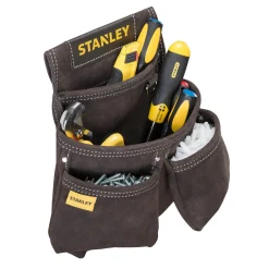 Fodero Stanley con doppia tasca porta utensili in cuoio