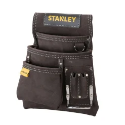 Fodero Stanley porta chiodi e porta martello in cuoio