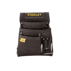 Fodero Stanley porta chiodi e porta martello in cuoio