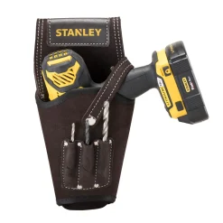 Fodero Stanley porta trapano in cuoio
