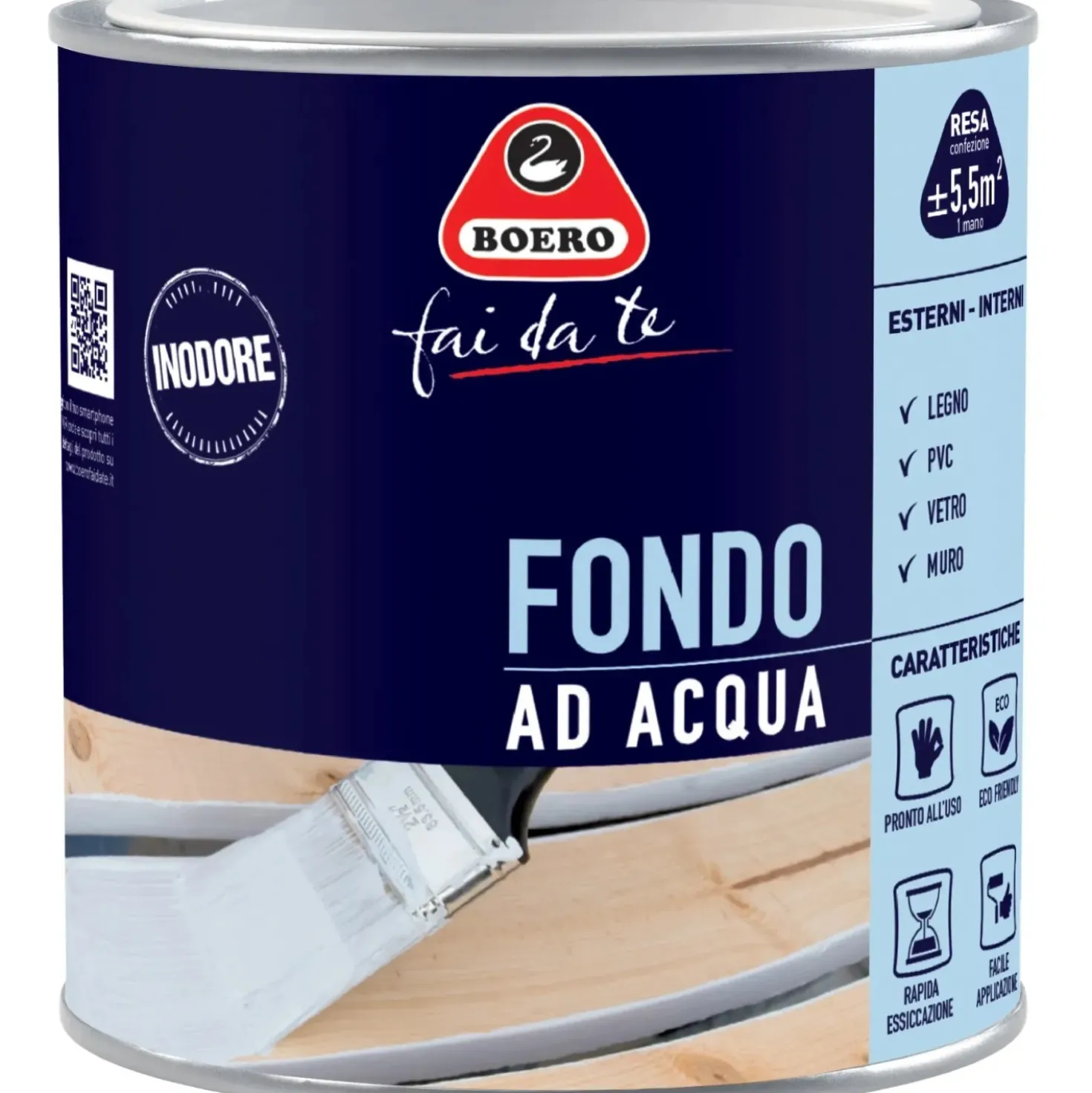 Fondo ad acqua per smalti 0,5 lt Boero