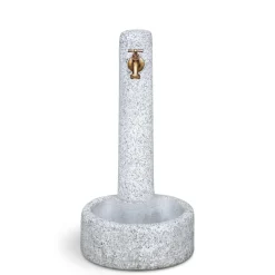 Fontana da giardino Mini To in cemento grigio chiaro H 65,5 cm